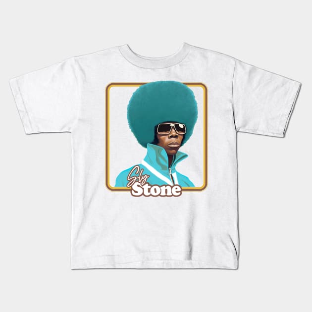 Sly / Retro 70s Aesthetic Kids T-Shirt by DankFutura